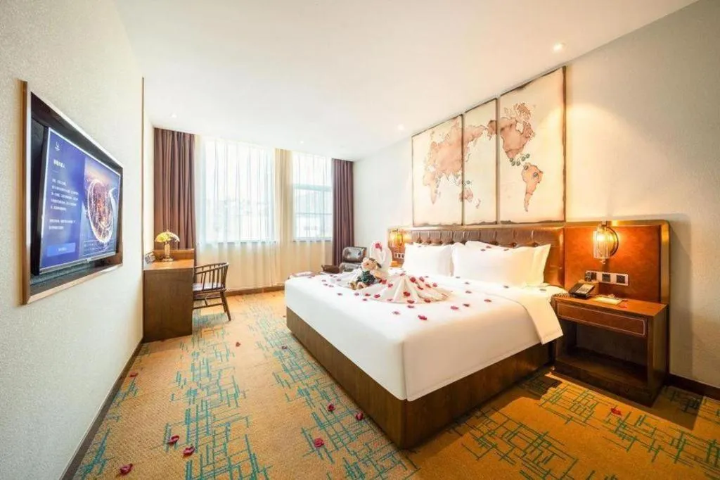 Bed in James Joyce Coffetel Chengdou Wuqing Wanda Plaza