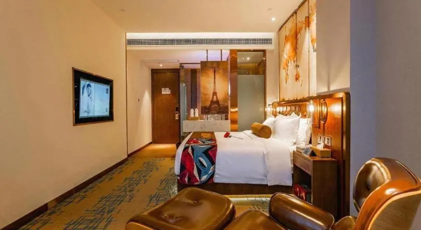 Bed in James Joyce Coffetel Chengdou Wuqing Wanda Plaza
