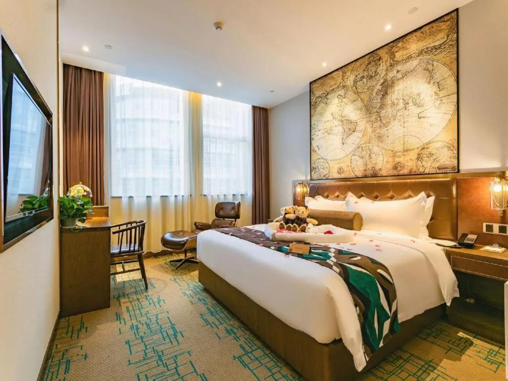 Bed in James Joyce Coffetel Chengdou Wuqing Wanda Plaza