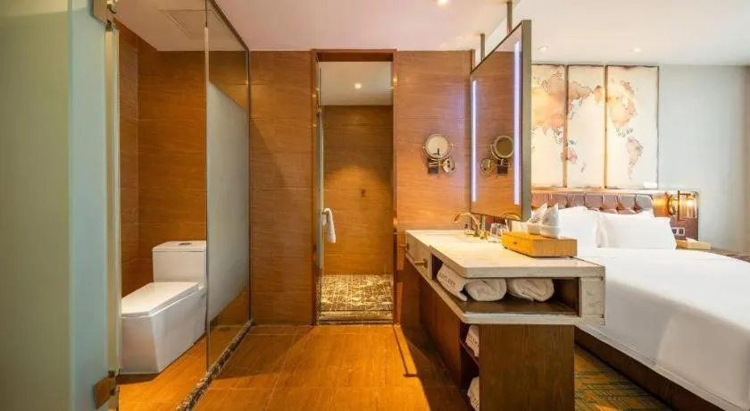 Bed in James Joyce Coffetel Chengdou Wuqing Wanda Plaza