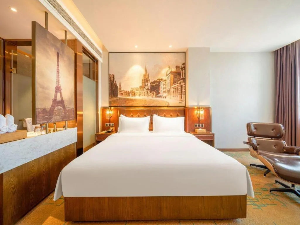 Bed in James Joyce Coffetel Chengdou Wuqing Wanda Plaza