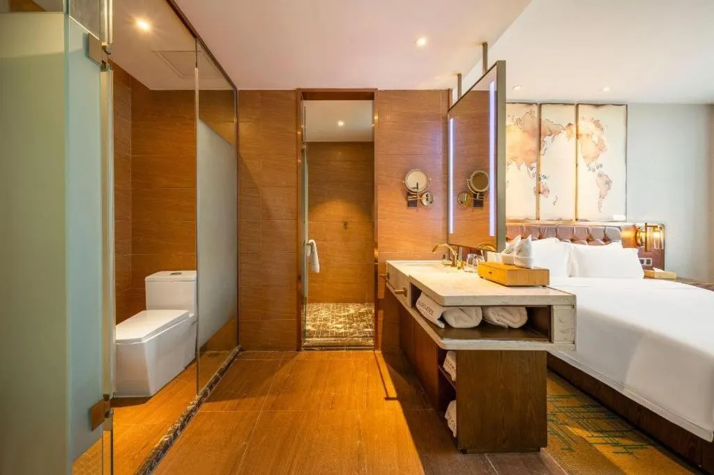 Bed in James Joyce Coffetel Chengdou Wuqing Wanda Plaza