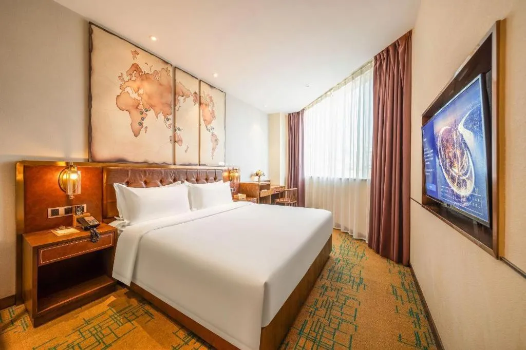 Bed in James Joyce Coffetel Chengdou Wuqing Wanda Plaza