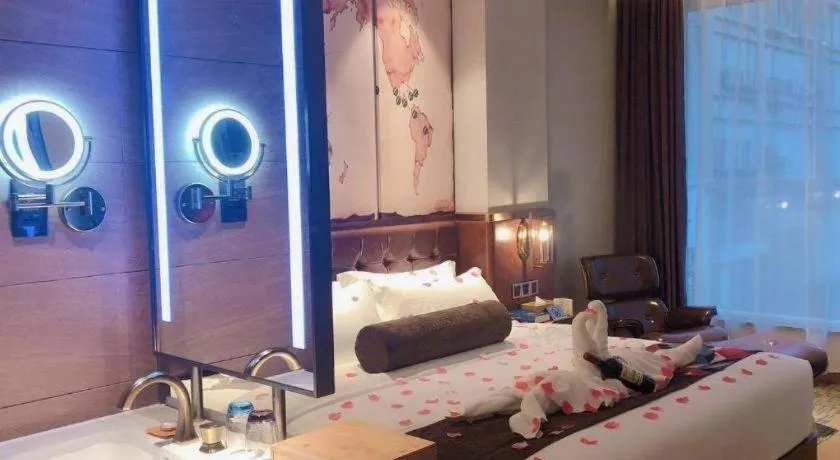 Bed in James Joyce Coffetel Chengdou Wuqing Wanda Plaza