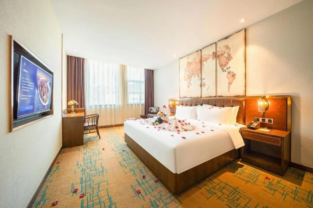 Bed in James Joyce Coffetel Chengdou Wuqing Wanda Plaza