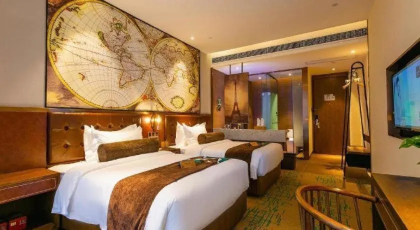 Bed in James Joyce Coffetel Chengdou Wuqing Wanda Plaza