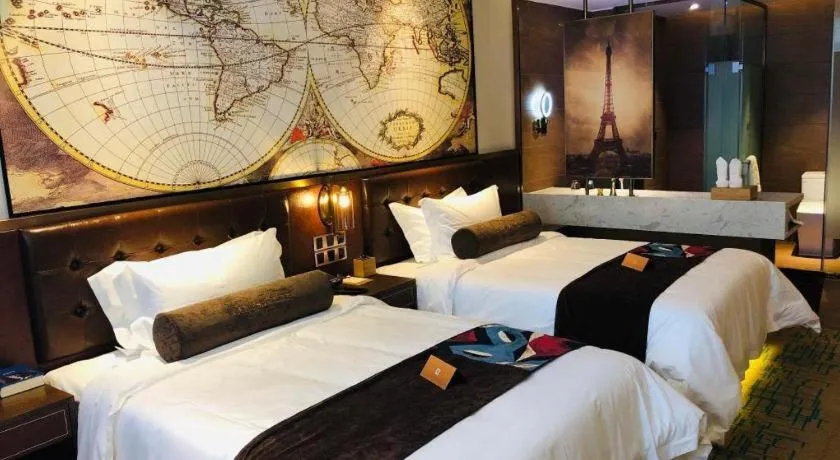 Bed in James Joyce Coffetel Chengdou Wuqing Wanda Plaza