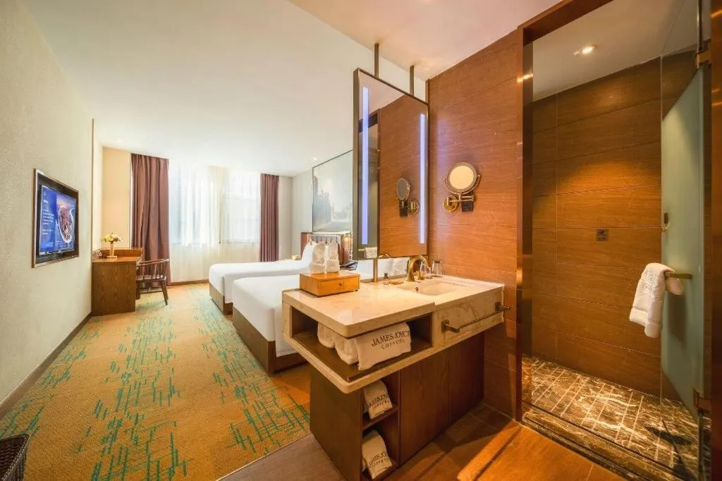 Bed in James Joyce Coffetel Chengdou Wuqing Wanda Plaza