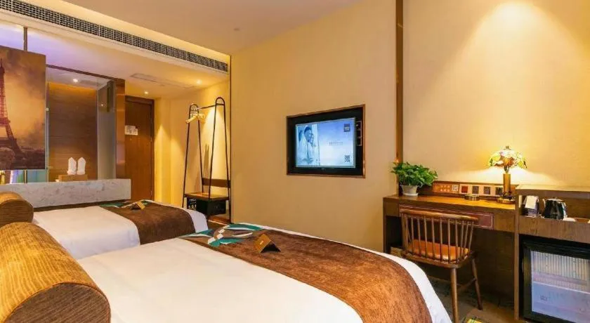 Bed in James Joyce Coffetel Chengdou Wuqing Wanda Plaza
