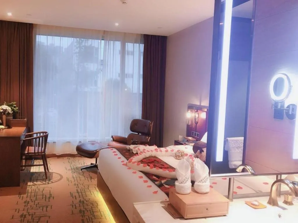 Bed in James Joyce Coffetel Chengdou Wuqing Wanda Plaza