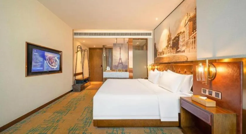 Bed in James Joyce Coffetel Chengdou Wuqing Wanda Plaza