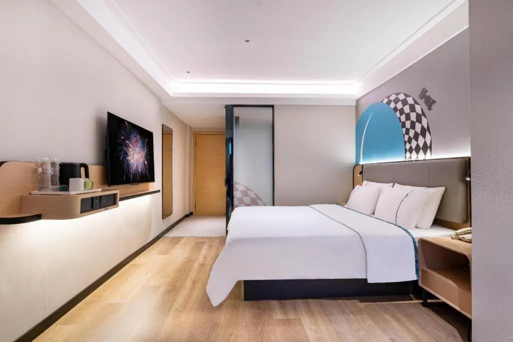 Bed in City Comfort Inn Guangzhou Zengcheng Wanda Plaza Metro Station