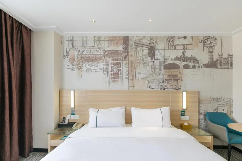 Bed in City Comfort Inn Guangzhou Zengcheng Wanda Plaza Metro Station