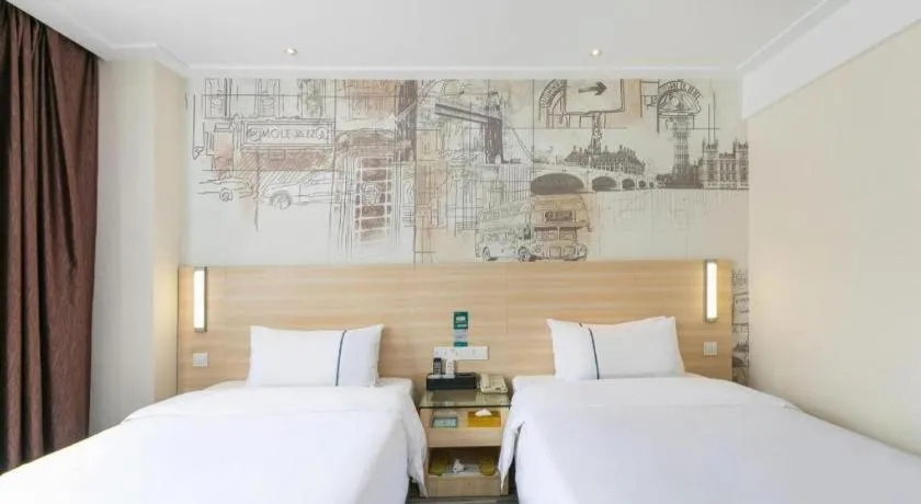 Bed in City Comfort Inn Guangzhou Zengcheng Wanda Plaza Metro Station