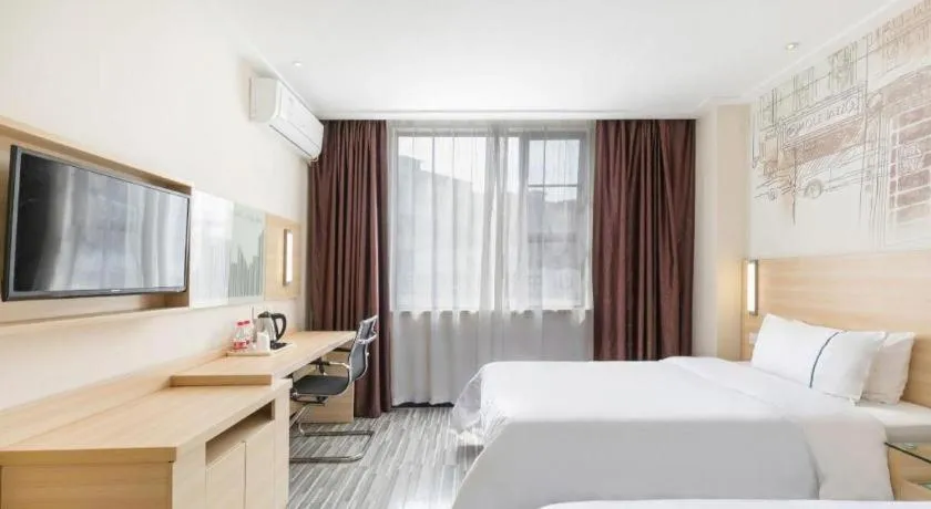 Bed in City Comfort Inn Guangzhou Zengcheng Wanda Plaza Metro Station