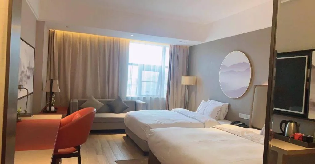 Bed in Echeng Hotel Guiyang Exhibition Center Financial City