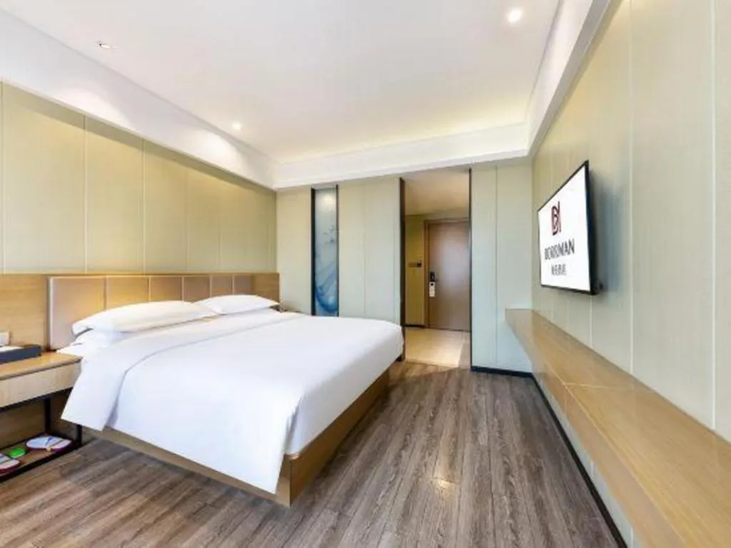 Bed in Borrman Hotel Xiamen Xiang'an Maxiang