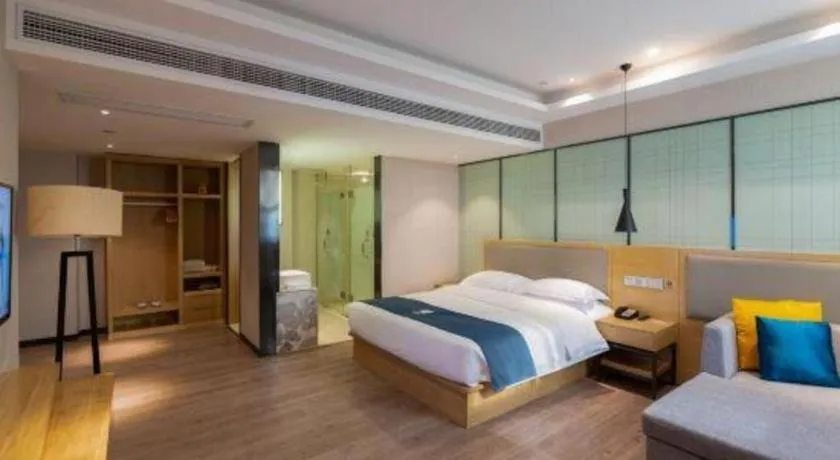 Bed in Echarm Hotel Hefei Binhu Exhibition Center