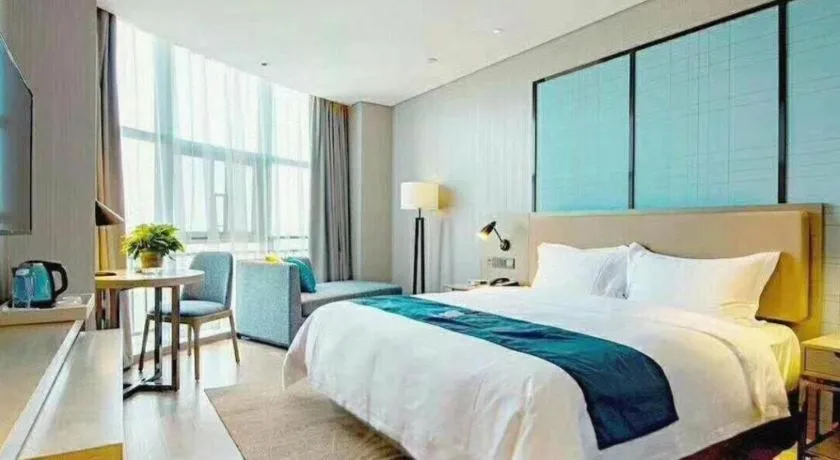 Bed in Echarm Hotel Hefei Binhu Exhibition Center