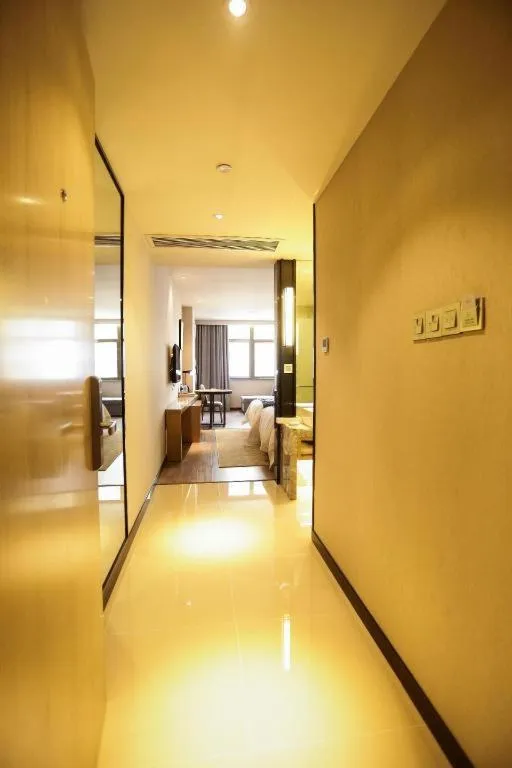 Bed in Echarm Hotel Hefei Binhu Exhibition Center