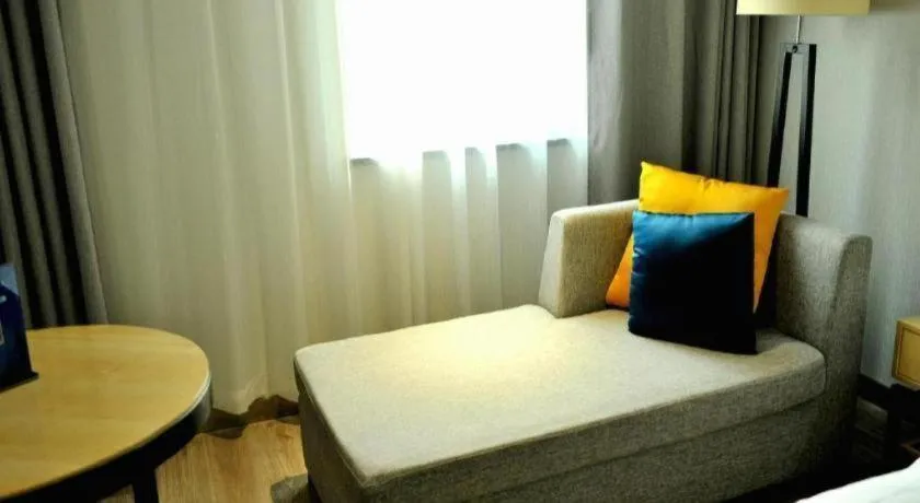 Bed in Echarm Hotel Hefei Binhu Exhibition Center