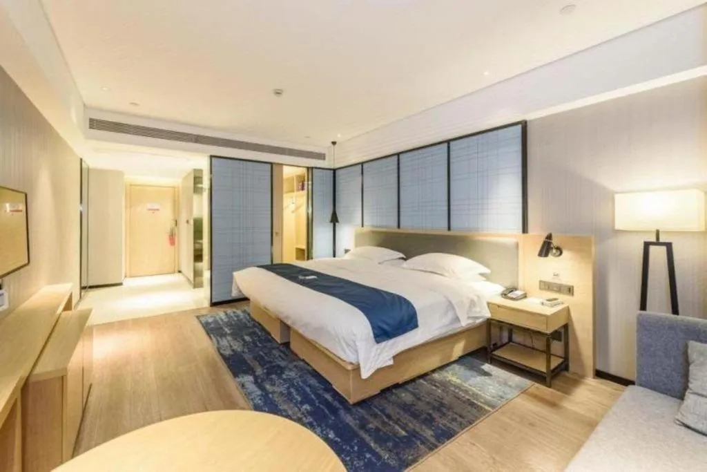 Bed in Echarm Hotel Hefei Binhu Exhibition Center