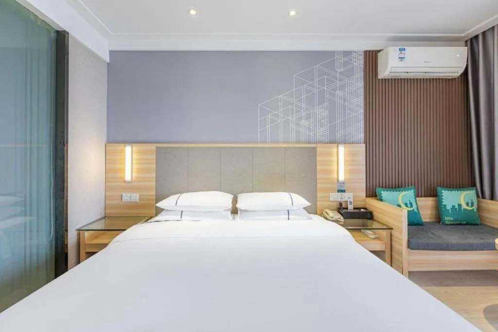 Bed in City Comfort Inn Wuhan Hubei University Of Economics