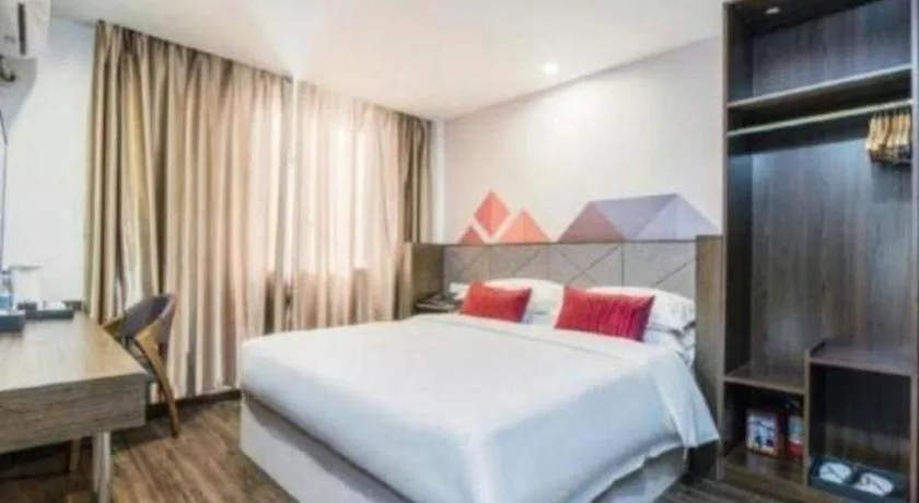 Bed in Borrman Hotel Wuxi Hubin Business Street