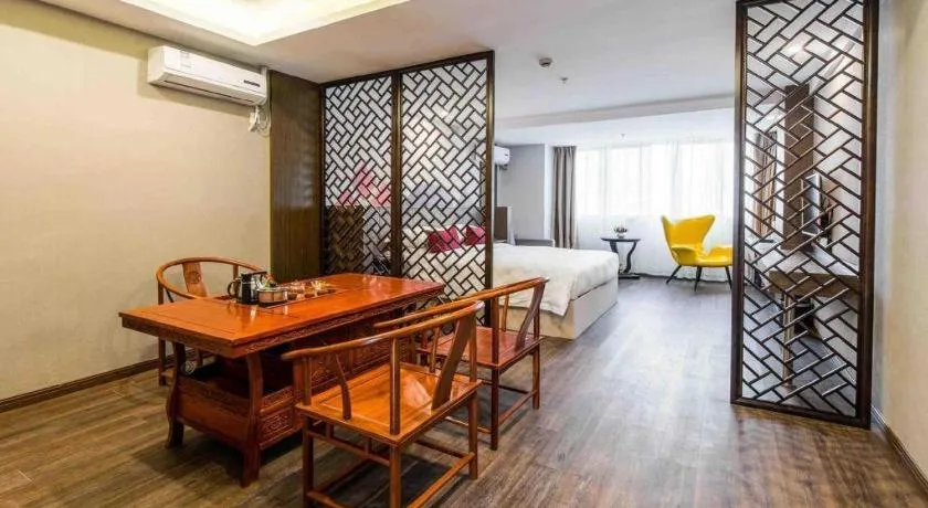 Bed in Borrman Hotel Wuxi Hubin Business Street