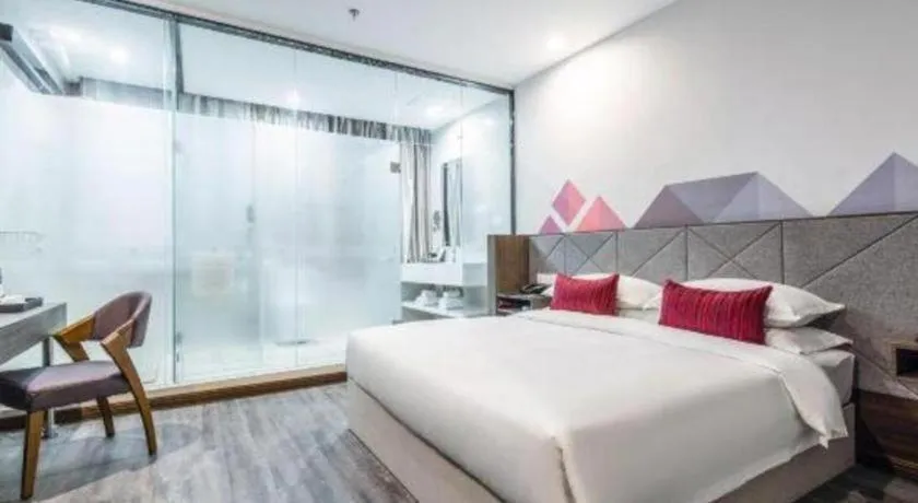 Bed in Borrman Hotel Wuxi Hubin Business Street