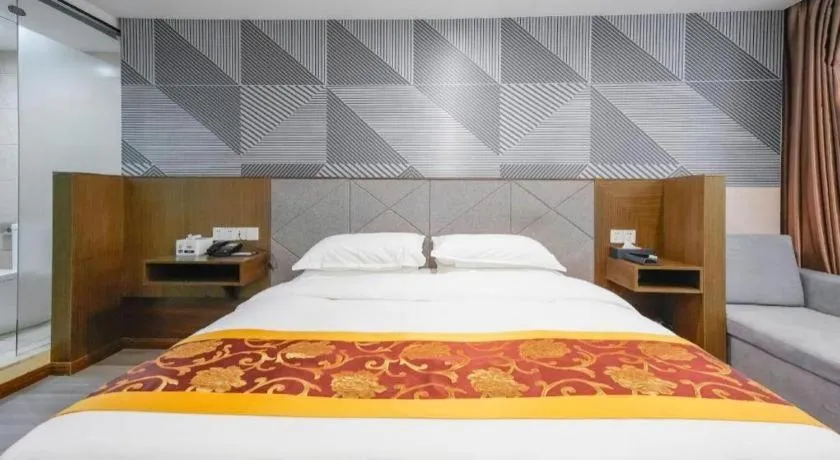 Bed in Borrman Hotel Wuxi Hubin Business Street