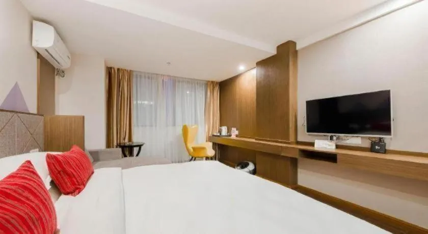 Bed in Borrman Hotel Wuxi Hubin Business Street