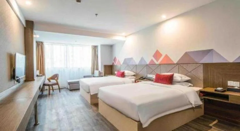 Bed in Borrman Hotel Wuxi Hubin Business Street