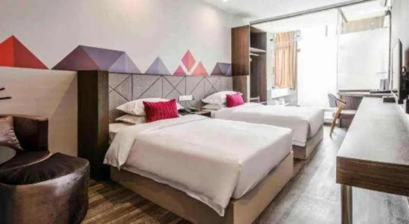 Bed in Borrman Hotel Wuxi Hubin Business Street