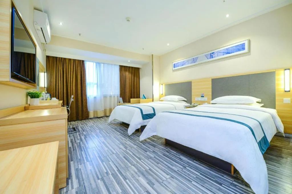 Bed in City Comfort Inn Chongqing Yangjiaping Pedestrian Street the MixC