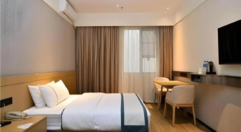 Bed in City Comfort Inn Kunming Nanping Pedestrian Street Wangfujing