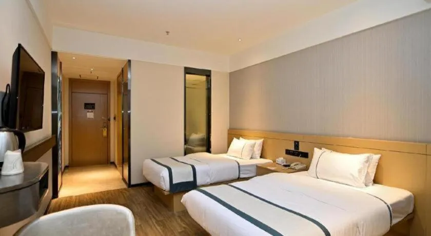 Bed in City Comfort Inn Kunming Nanping Pedestrian Street Wangfujing