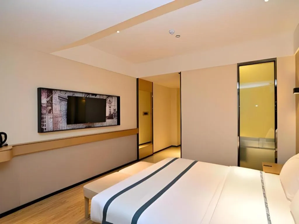 Bed in City Comfort Inn Kunming Nanping Pedestrian Street Wangfujing