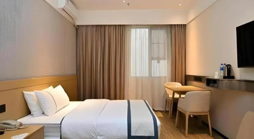 Bed in City Comfort Inn Kunming Nanping Pedestrian Street Wangfujing