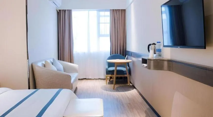 Bed in City Comfort Inn Kunming Nanping Pedestrian Street Wangfujing