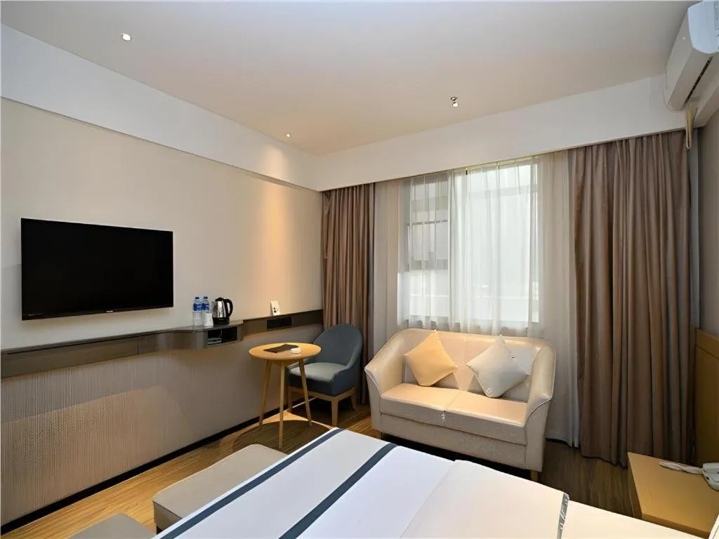 Bed in City Comfort Inn Kunming Nanping Pedestrian Street Wangfujing