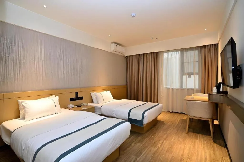Bed in City Comfort Inn Kunming Nanping Pedestrian Street Wangfujing