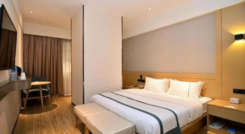 Bed in City Comfort Inn Kunming Nanping Pedestrian Street Wangfujing