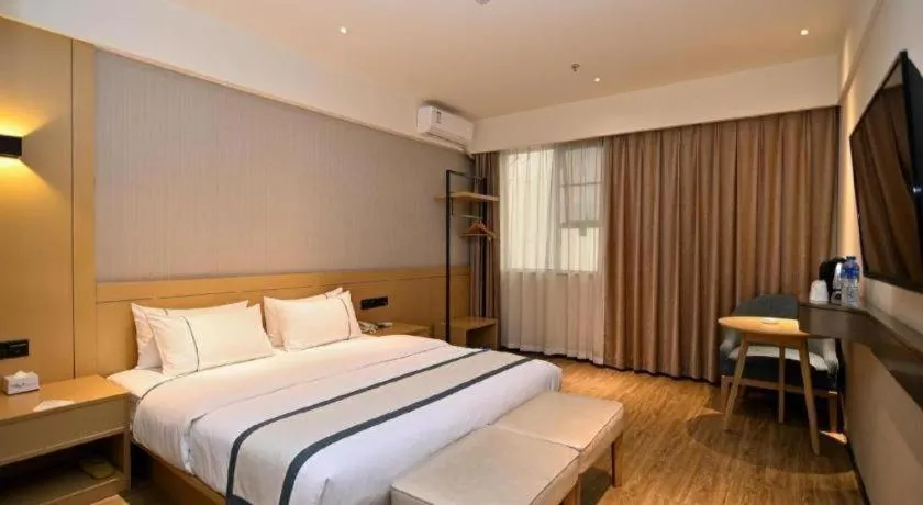 Bed in City Comfort Inn Kunming Nanping Pedestrian Street Wangfujing