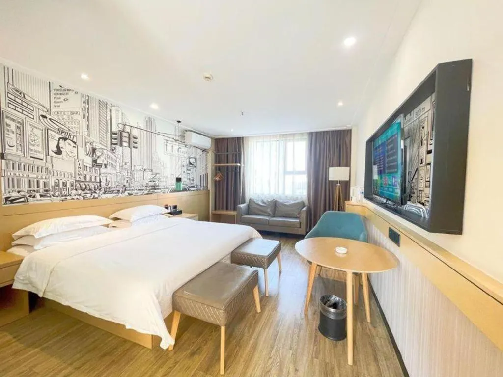 Bed in City Comfort Inn Xianning Wenquan Road Walmart Plaza