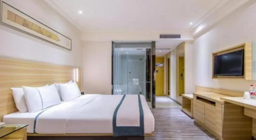 Bed in City Comfort Inn Dongguan Nancheng Tian'an Digital City