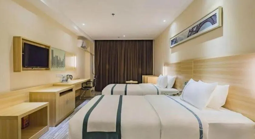Bed in City Comfort Inn Dongguan Nancheng Tian'an Digital City