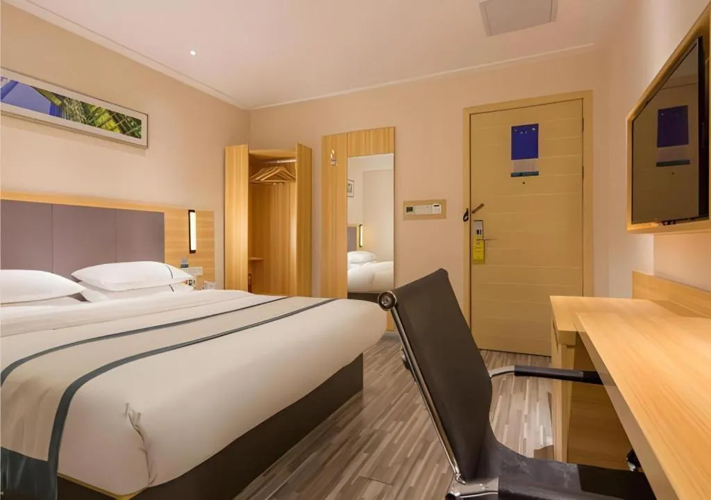 Bed in City Comfort Inn Dongguan Nancheng Tian'an Digital City