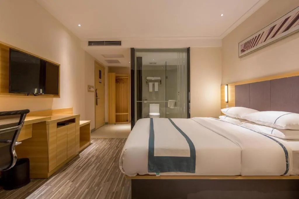 Bed in City Comfort Inn Dongguan Nancheng Tian'an Digital City