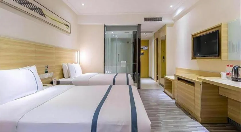 Bed in City Comfort Inn Dongguan Nancheng Tian'an Digital City